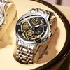 Doit 2020 nouvelle mode hommes montre calendrier en acier inoxydable marque de luxe sport chronographe Quartz Relogio Masculino