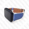 Luxury Designer Watchbands Watch Strap 42mm 38mm 40mm 44mm iwatch 2 3 4 5 7 SE Bands Leather Bracelet Fashion Stripes watchband 41mm 45mm