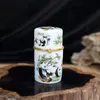 Porta stuzzicadenti in ceramica decorativa in stile cinese Custodia per gioielli Home Hotel Accessori per tavolo da pranzo Scatola regalo in porcellana vintage