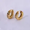 Multi-Layer Diamond Circle Earrings Layered Cold Stud High-End Style Copper-Plated 18K Gold Fashion All-Match Jewelry Accessories
