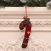 Decorações de Natal Árvore de Natal Pingentes Creative Christmas Meias Canes Presente Ornamentos 6 estilos T2I52919