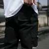 2020 été pantalons hommes mode tendance cheville longueur pantalon pantalons décontractés jambes amples Harlan hommes salopette populaire X0723