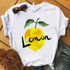 Kvinnors T-skjortor ananas strand vouge sommar 90-tals grafisk kort ärm kvinnor harajuk toppar kläder t-shirt hipster kvinnors