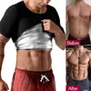 Men's Body Shapers Men's Heat Trapping Shirt Sweat Enhancing Vest Shaper Slimmer Sauna Effect Suits Shapewear Compression Outfit