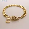 Lien, chaîne MHS.SUN cubique Zircon étoile coeur croix pendentif Bracelets mode femmes filles fête bijoux cadeau accessoires