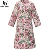 Summer Fashion Runway Elegant Outwear Overcoat Women Crystal Beaded Flower Print Vintage Jacquard Long Coat 210522