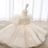 Girl039S Sukienki Born Chrzest Sukienka na dziewczynę białą pierwszą przyjęcie urodzinowe noszenie 3D aplikacje dla maluch chrzcowych sumę ślub 5220837
