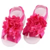 Nuovo arrivo bambini sandali fiore bambino sandali a piedi nudi piede fiore braccialetto pizzo fascia piede infantile ragazza bambini primo camminatore scarpe 1362 B3