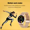 2021 Smart Watch Женщины Физиологическое Сердцетеру Мониторинг артериального давления для Android IOS Водонепроницаемые Дамы SmartWatch
