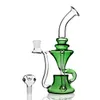 Bong dab rig in vetro da 11 pollici con narghilè in vetro con banger al quarzo con giunto da 14 mm