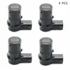 Bil bakifrån kameror kameror parkeringssensorer 4st PDC ABS Black Sensor Reverse Bumper Buzzer Professional Tool Assist 4F23 15K859 Hållbar