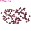 Wojiaer 7x10mm Water Red Crystal Facetado Foldas LOUS para Mulheres Colares de Meninas Jóias Faça Acessórios Ba305