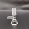 Herb Dry Glass Bowl 14mm 18mm Accessoires pour narguilés mâles avec poignée circulaire Feel Smooth Bols à tabac pour eau Bongs Entonnoir Rig Outil pour fumer