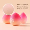 Gradient Peach Beauty Egg Sponges Dry Wet Double Use Super Soft Do Not Eat Powders Mermaid Gradient Sponge Powder Puff for Makeup