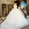 Vestido de casamento vestido de bola do leste médio 2022 apliques lace espaguete correias laço capela trem vestidos de festa nupcial