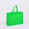 Bolsas de compras não tecidas do armazenamento portátil Bolsa de compras de mão Reusável Grande Takeaway Bolsa de Presente de Bolsa