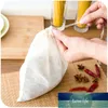 Bomullstygväska Lås Spice Strider Mesh Filter Kinesisk Medicin Herbal Ball Kök Matlagningsverktyg Colander Soup Tea Bag 1PC