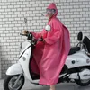 Imperméable une pièce longue à Double bord, Poncho trois en un, sac à dos, imperméable pour la marche et l'équitation