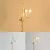 Harts svart vitguld apa lampa hänge ljus för vardagsrumslampor Art Parlor Study LED lampor glans med E27 lampa
