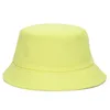 2021 Vår och höst Jelly Färg Fiskare Hat Street DIY Portable Basin Trend Sun Cap JXW886