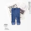 Spring Born Spodnie dla dziewczynek Moda Model Babe Spodnie Denim Jeans Baby Spodnie Enfant Pantalon Kids Nosić 3m-4t 210713