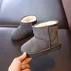 Kinderen Mode Casual Laarzen Baby Jongens Meisjes Sneeuw Martin Laarzen Kinderen Lopende Schoenen Merk Sport Wit Schoenen Kids Sneakers G1210