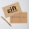 Greeting Cards 30pcs Gift For You Kraft Paper Thanks Card Thank Appreciation Cardstock Small Business Owners Seller