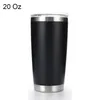 20oz Multicolor Sublimation Blanks Stainless Steel Tumbler Vacuum Double Wall Insulated Beer Cup Car Coffee Portable Plastic Spraying Travel Mug Seal Lids HY0001