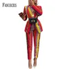 Dames Business Office Suits Red Gestreept Vrouw 2 Stuk Jacket Broek Sets Lady Formal Blazer Tailleeur Femme 210520