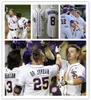 NCAA Custom LSU Tigers Ed College Béisbol Jersey 32 Aaron George 46 Alex Brady 37 Brandon Kaminer 8 Matthew Beck 38 Zachary Murray 18 Tre' Morgan 3 Dylan Crews