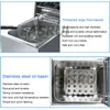 サーモスタットバスケットと揚げるのは、商業深いフライヤー機の電気二重の深いフライヤーオーブンのステンレス鋼のオイル