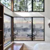 Adesivos de janela Filme de vidro eletrostático Decoração de estilo chinês Varanda de cozinha opaca transparente