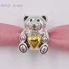 charms beads for bride jewelry making kit BEAR pandora 925 Sterling silver copper bracelet set women men bridal chain bead necklace puerto rican birthday gift 791166
