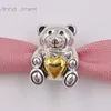 Charms Kralen voor Bruid Sieraden Maken Kit Bear Pandora 925 Sterling Zilver Koper Armband Set Vrouwen Mannen Bridal Chain Bead Ketting Puerto Ricaanse Verjaardagscadeau 791166