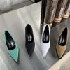 Slip On Striped Colors Gold Heels Comfortable High-Heeled Shoes Branded Pumps Pointed Wedge Sandals Ladies 2022 Shallow Mouth S