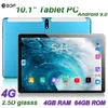 Tablet PC 10.1 Inch 2G+32GB Global Version 4g LTE Dual SIM Card E-book Phone Call Bluetooth GPS Google Android 9.0 with Camera