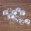 24 ADET 20 ml Küçük Cam Şişeler Alüminyum Kapaklar Ile 30 * 50mm Kavanoz Şişeleri Şeffaf Kaplar Parfüm Bottlesgood Qty