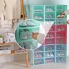 Clothing & Wardrobe Storage Multi Color Plastic Transparent Flip Drawer Type Shoe Box Living Room Various Case House Supplies