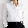 Blouses Woman Long Sleeve Women Shirts Turn Down Collar Office Ladies Tops White Blouse Womens Tops And Blouses Blusas C181 210426