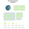 Stickers muraux 1049pc autocollant lumineux lune étoile à pois fluorescent auto-adhésif dessin animé enfant chambre plafond