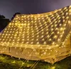 Wodoodporna 4m * 6M Dioda LED Struny Światła Bożonarodzeniowe Wróżki Mesh Sieci Wróżki Outdoor Ogród Nowy Rok Ślub Święto 110V / 220V