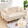 Couvercle de canapé imprimé floral Stretch pour salon, chaise longue convenable, élastique spandex tout compris 1 2 3 4 places 211116