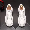 Dress Shoes High European Quality White Fashion Wedding Breathable Lace-up Men's Leather Casual Sneakers Comfortable Round Toe Outdoor Walking Loafers X214 704