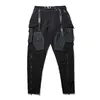 Allievo viaggio 20FW pantaloni funzionali più tasche bara 3d cerniere ykk techwear ninjawear darkwear goth streetwear X0723