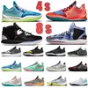 Trash Infinity Kyrie 8 One World 1 4 Mens Basketball Shoes Irving 4S People Keep Sue Fresh Laser Blue Black Bone Orange Gold White Gray Men Meners Switch Sweets Sneakers