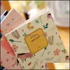 ノートメモ帳ビジネスIndustrial4PCS/セットKawaiiかわいい花鳥動物ノートブックジャーナルレコードオフィススクールの絵画