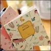 Uwagi Notate Business Industrial4pcs/Set Kawaii Cute Flowers Birds Animal Notatbook Malarstwo Dziennik Książka Record Office School S.