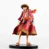 15e anniversaire édition cape rouge Luffy Figurine Anime One Piece Figure 18 cm Luffi figurines d'action PVC Collection modèle jouets X0526