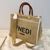 summer new straw large capacity hand letter wide shoulder strap Single Shoulder Messenger woven women's bag