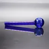 3.9 inch Colorful Glass Pipe Oil Nail Burning Jumbo Pipes Thick Pyrex Portable Glass Burner Smoking Tube Pink Blue Green Clear Tobacco Hookah Shisha Accessories